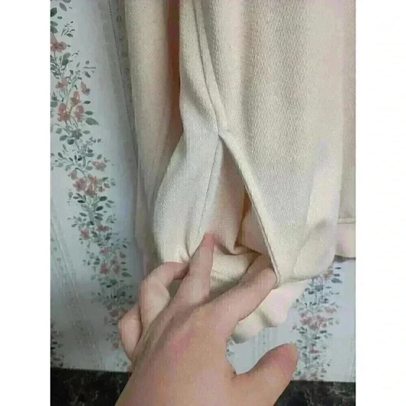 Pro Tour Mens Sweater Size L Ivory Crew Neck Pullover Pockets Long Sleeve Golf - Picture 2 of 7